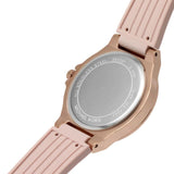 Michael Kors Mini Lennox Three-Hand Rose Gold Dial Pink Silicone Strap Watch For Women - MK7282