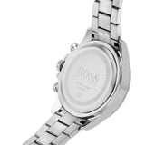 Hugo Boss Novia Chronograph Silver Dial Silver Steel Strap Watch for Women - 1502616