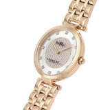 Coach Park Silver Dial Rose Gold Steel Strap Watch for Women - 14503735