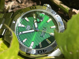 Tag Heuer Aquaracer Green Dial Watch for Men - WAY2015.BA0927