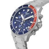 Tissot Seastar 1000 Quartz Chronograph Blue Dial Silver Steel Strap Watch For Men - T120.417.11.041.03