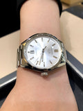 Tag Heuer Carrera Date Silver Dial Silver Steel Strap Watch for Women - WBN2111.BA0639