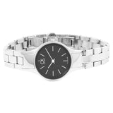 Calvin Klein Simplicity Black Dial Silver Steel Strap Watch for Women - K4323130