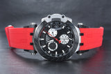 Tissot T Race Chronograph Black Dial Red Rubber Strap Watch For Men - T115.417.27.051.00