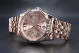 Michael Kors Lexington Rose Gold Dial Rose Gold Steel Strap Watch for Women - MK5569