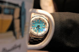 Breitling Superocean Automatic 36 Turquoise Dial Silver Steel Strap Watch for Men - A17377211C1A1