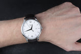 Tissot T Classic Tradition White Dial Brown Leather Strap Watch For Men - T063.610.16.037.00