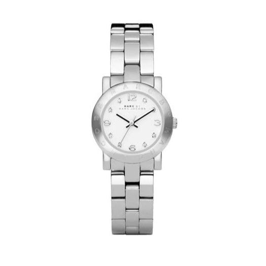 Marc Jacobs Mini Amy White Dial Silver Steel Strap Watch for Women - MBM3055