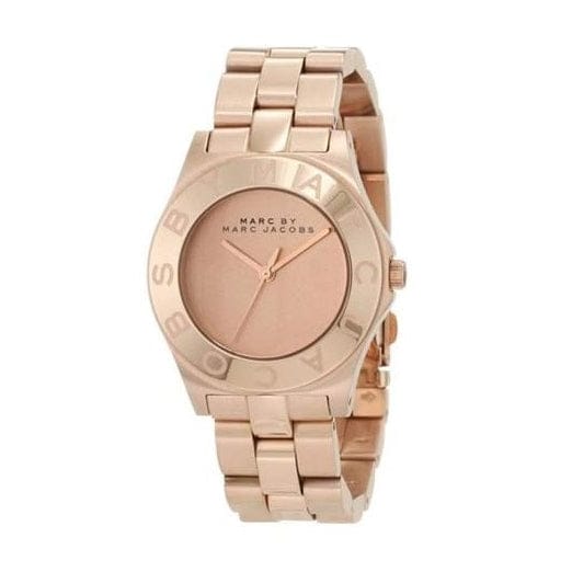 Marc Jacobs Blade Rose Gold Dial Rose Gold Steel Strap Watch for Women - MBM3127