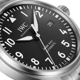 IWC Pilot’s Watch Mark XVIII Black Dial Silver Steel Strap Watch for Men - IW327015