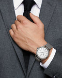 IWC Portofino Automatic White Dial Silver Mesh Bracelet Watch for Men - IW356505