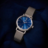 IWC Portofino Automatic Blue Dial Silver Mesh Bracelet Watch for Women - IW357404