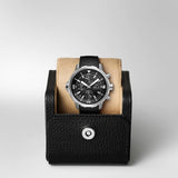 IWC Aquatimer Chronograph Black Dial Black Leather Strap Watch for Men - IW376803