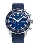 IWC Aquatimer Chronograph Blue Dial Blue Rubber Strap Watch for Men - IW376711