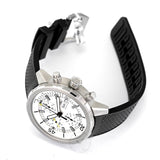 IWC Aquatimer Chronograph White Dial Black Rubber Strap Watch for Men - IW376801