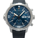 IWC Aquatimer Automatic Chronograph 44mm Blue Dial Black Rubber Strap Watch for Men - IW376805