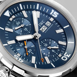 IWC Aquatimer Automatic Chronograph 44mm Blue Dial Black Rubber Strap Watch for Men - IW376805