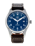 IWC Pilot's Mark XVIII Le Petit Prince Blue Dial Brown Leather Strap Watch for Men - IW327004