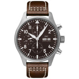 IWC Pilot's Watch Chronograph Edition Brown Dial Brown Leather Strap Watch for Men - IW377713