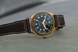 IWC Pilot's Watch Automatic Spitfire Green Dial Brown Leather Strap Watch for Men - IW326802