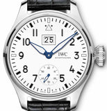 IWC Pilot’s Watch Chronograph Edition “150 Years” White Dial Black Leather Strap Watch for Men - IW377725