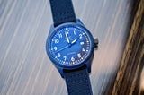 IWC Pilot’s Watch Automatic "Laureus Sport for Good" Edition Blue Dial Blue Nylon Strap Watch for Men - IW328101