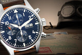 IWC Pilot’s Watch Chronograph Edition “Le Petit Prince” Blue Dial Brown Leather Strap Watch for Men - IW377714