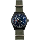 IWC Pilot’s Watch Mark XVIII Top Gun Edition “SFTI” Black Dial Green Nylon Strap Watch for Men - IW324712