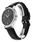 IWC Portofino Automatic Black Dial Black Leather Strap Watch for Men - IW356502