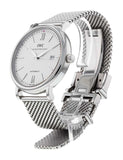 IWC Portofino Automatic White Dial Silver Mesh Bracelet Watch for Men - IW356505