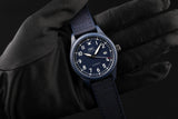 IWC Pilot’s Watch Automatic "Laureus Sport for Good" Edition Blue Dial Blue Nylon Strap Watch for Men - IW328101