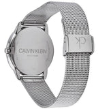 Calvin Klein Minimal Silver Dial Silver Mesh Bracelet Watch for Men - K3M211Y6