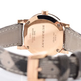 Burberry The City Pink Dial Brown Leather Strap Watch for Women - BU9236