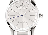 Calvin Klein Bold Silver Dial Silver Steel Strap Watch for Men - K2246120