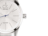 Calvin Klein Bold Silver Dial Silver Steel Strap Watch for Men - K2246120