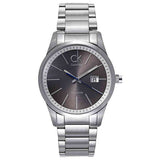 Calvin Klein Bold Black Dial Silver Steel Strap Watch for Men - K2246107