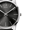 Calvin Klein City Black Dial Black Leather Strap Watch for Men - K2G21107