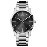 Calvin Klein City Black Dial Silver Steel Strap Watch for Men - K2G21161