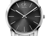 Calvin Klein City Black Dial Silver Steel Strap Watch for Men - K2G21161