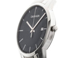 Calvin Klein City Chronograph Black Dial Silver Steel Strap Watch for Men - K2G2G14Y