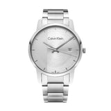 Calvin Klein City Chronograph White Dial Silver Steel Strap Watch for Men - K2G2G14X