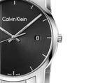 Calvin Klein City Chronograph Black Dial Silver Steel Strap Watch for Men - K2G2G14Y