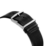 Calvin Klein Accent Black Dial Black Leather Strap Watch for Men - K2Y2X1CU