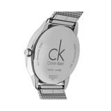 Calvin Klein Minimal Silver Dial Silver Mesh Bracelet Watch for Men - K3M2112Z