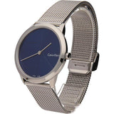 Calvin Klein Minimal Blue Dial Silver Mesh Bracelet Watch for Women - K3M2212N