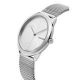 Calvin Klein Minimal Silver Dial Silver Mesh Bracelet Watch for Women - K3M2212Z