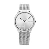 Calvin Klein Minimal Silver Dial Silver Mesh Bracelet Watch for Women - K3M2212Z