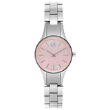 Calvin Klein Simplicity Pink Dial Silver Steel Strap Watch for Women - K432314E