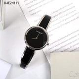 Calvin Klein Seduce Black Dial Two Tone Steel Strap Watch for Women - K4E2N111