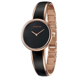 Calvin Klein Seduce Black Dial Two Tone Steel Strap Watch for Women - K4E2N611